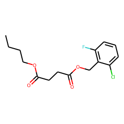 Succinic acid, butyl 2-chloro-6-fluorobenzyl ester