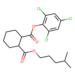 1,2-Cyclohexanedicarboxylic acid, isohexyl 2,4,6-trichlorophenyl ester