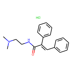 2-Propenamide,2,3-diphenyl,n-dimethylaminoethyl-,hydrochloride