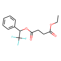 Succinic acid, ethyl 1-phenyl-2,2,2-trifluoroethyl ester