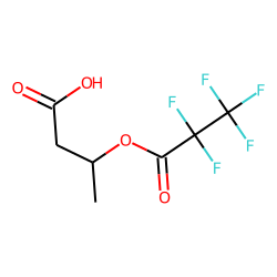 (+-)-3-hydroxybutyric acid, pentafluoropropionate