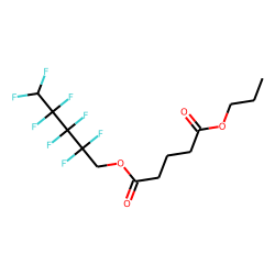 Glutaric acid, 2,2,3,3,4,4,5,5-octafluoropentyl propyl ester