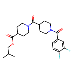 Isonipecotinoylisonipecotic acid, N'-(3,4-difluorobenzoyl)-, isobutyl ester