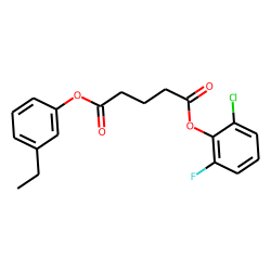Glutaric acid, 2-chloro-6-fluorophenyl 3-ethylphenyl ester