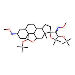 3,20-Dioxo-11«beta»,18-epoxy-17«alpha»,18,21-trihydroxy-4-pregnene, MO-TMS, anti