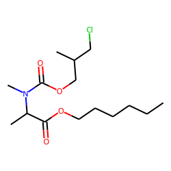 DL-Alanine, N-methyl-N-(3-chloro-2-methylpropoxycarbonyl)-, hexyl ester