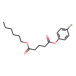 Glutaric acid, 4-bromophenyl hexyl ester
