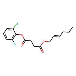 Succinic acid, 2-chloro-6-fluorophenyl cis-hex-2-en-1-yl ester
