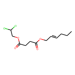 Succinic acid, 2,2-dichloroethyl cis-hex-2-en-1-yl ester