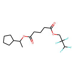 Glutaric acid, 1-cyclopentylethyl 2,2,3,3-tetrafluoropropyl ester