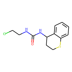 Benzothiopyran, 4h-1-, 4-(3-(2-chloroethyl )ureido)-2,3-dl-hydro-