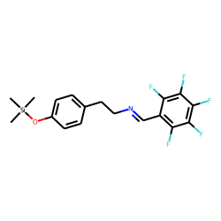 Benzeneethanamine, N-[(pentafluorophenyl)methylene]-4-[(trimethylsilyl)oxy]-