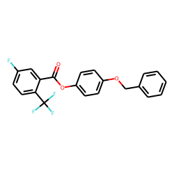 5-Fluoro-2-trifluoromethylbenzoic acid, 4-benzyloxyphenyl ester