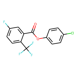5-Fluoro-2-trifluoromethylbenzoic acid, 4-chlorophenyl ester