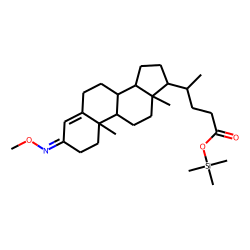 3-oxo-4-chol-24-oate, O-methyloxime-TMS (2)