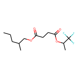 Succinic acid, 1,1,1-trifluoroprop-2-yl 2-methylpentyl ester