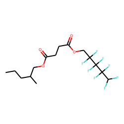 Succinic acid, 2,2,3,3,4,4,5,5-octafluoropentyl 2-methylpentyl ester