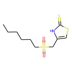 4-[(Hexylsulfonyl)methyl]-4-thiazoline-2-thione