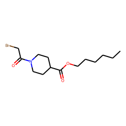 Isonipecotic acid, N-(bromoacetyl)-, hexyl ester
