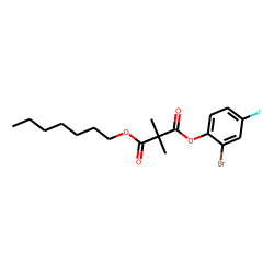 Dimethylmalonic acid, 2-bromo-4-fluorophenyl heptyl ester