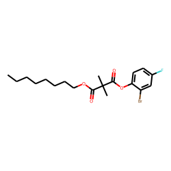 Dimethylmalonic acid, 2-bromo-4-fluorophenyl octyl ester