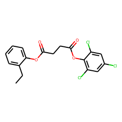 Succinic acid, 2,4,6-trichlorophenyl 2-ethylphenyl ester