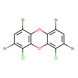 Dibenzodioxin, 1,3,7,9-tetrabromo-, 4,6-dichloro-