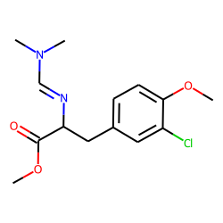 2-([(Dimethylamino)methylene]amino)-3-(3-chloro-4-methyloxy-phenyl)propanoic acid, methyl ester