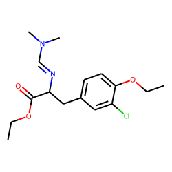 2-([(Dimethylamino)methylene]amino)-3-(3-chloro-4-ethyloxy-phenyl)propanoic acid, ethyl ester