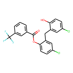 Dichlorophen, O-(3-trifluoromethylbenzoyl)-