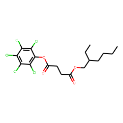 Succinic acid, 2-ethylhexyl pentachlorophenyl ester