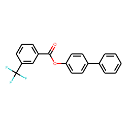 3-Trifluoromethylbenzoic acid, 4-biphenyl ester