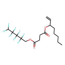 Succinic acid, 2,2,3,3,4,4,5,5-octafluoropentyl oct-1-en-3-yl ester