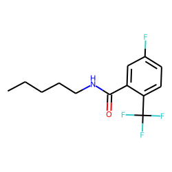 3-Fluoro-6-trifluoromethylbenzamide, N-pentyl-