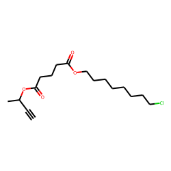 Glutaric acid, but-3-yn-2-yl 8-chlorooctyl ester