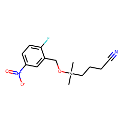 2-Fluoro-5-nitrobenzyl alcohol, (3-cyanopropyl)dimethylsilyl ether