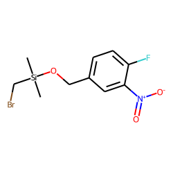 4-Fluoro-3-nitrobenzyl alcohol, bromomethyldimethylsilyl ether