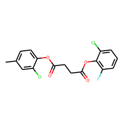 Succinic acid, 2-chloro-6-fluorophenyl 2-chloro-4-methylphenyl ester