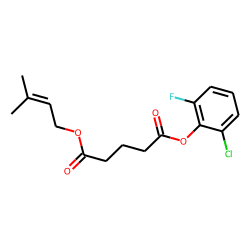 Glutaric acid, 3-methylbut-2-en-1-yl 2-chloro-6-fluorophenyl ester