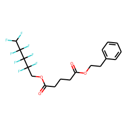 Glutaric acid, 2,2,3,3,4,4,5,5-octafluoropentyl phenethyl ester