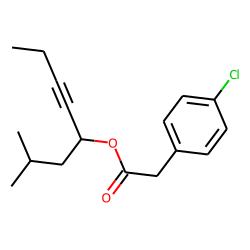 Benzeneacetic acid, 4-chloro-, 2-methyloct-5-yn-4-yl ester