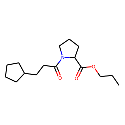L-Proline, N-(3-cyclopentylpropionyl)-, propyl ester