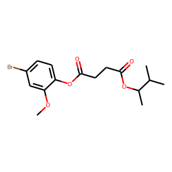 Succinic acid, 3-methylbut-2-yl 4-bromo-2-methoxyphenyl ester