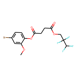 Succinic acid, 2,2,3,3-tetrafluoropropyl 4-bromo-2-methoxyphenyl ester