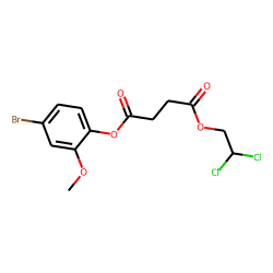 Succinic acid, 2,2-dichloroethyl 4-bromo-2-methoxyphenyl ester