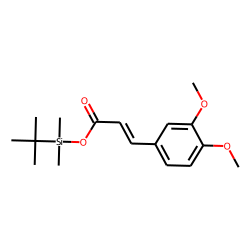 3,4-Dimethoxycinnamic acid, tert-butyldimethylsilyl ester