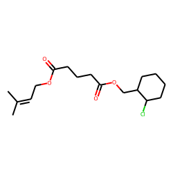 Glutaric acid, (2-chlorocyclohexyl)methyl 3-methylbut-2-en-1-yl ester