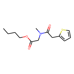 Sarcosine, N-(2-thiophenylacetyl)-, butyl ester