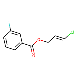 3-Fluorobenzoic acid, 3-chloroprop-2-enyl ester