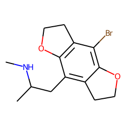1-(8-Bromo-2,3,6,7-tetrahydrodibenzo[1,2-b; 4,5-b']difuran-4-yl-2-aminopropane, N-methyl